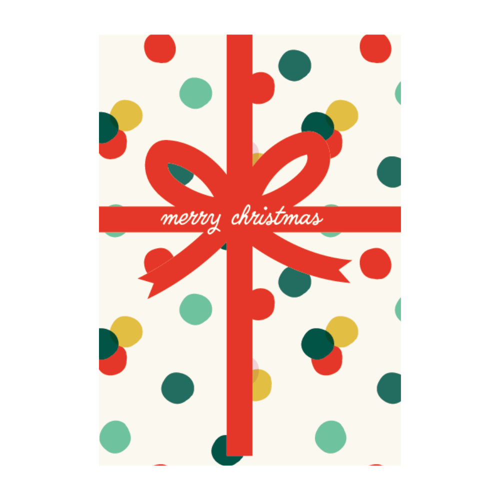 Christmas Greeting Card - Confetti Gift